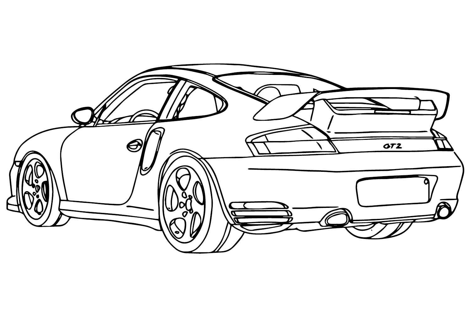 Desenho de Porsche Desenho Colorir Imprimir 54