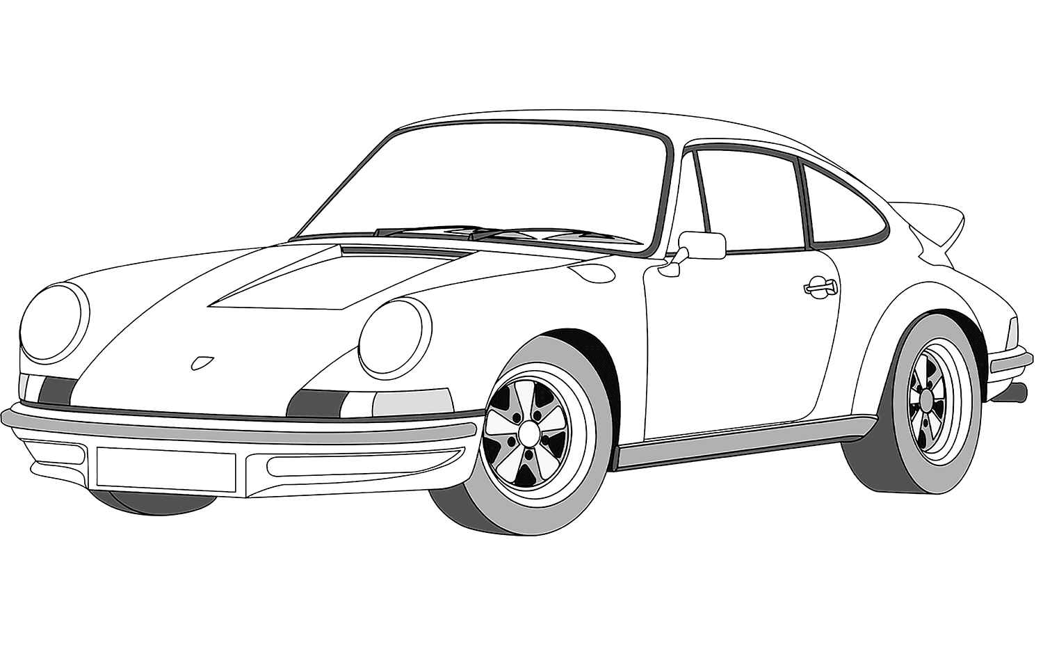 Desenho de Porsche Desenho Colorir Imprimir 56