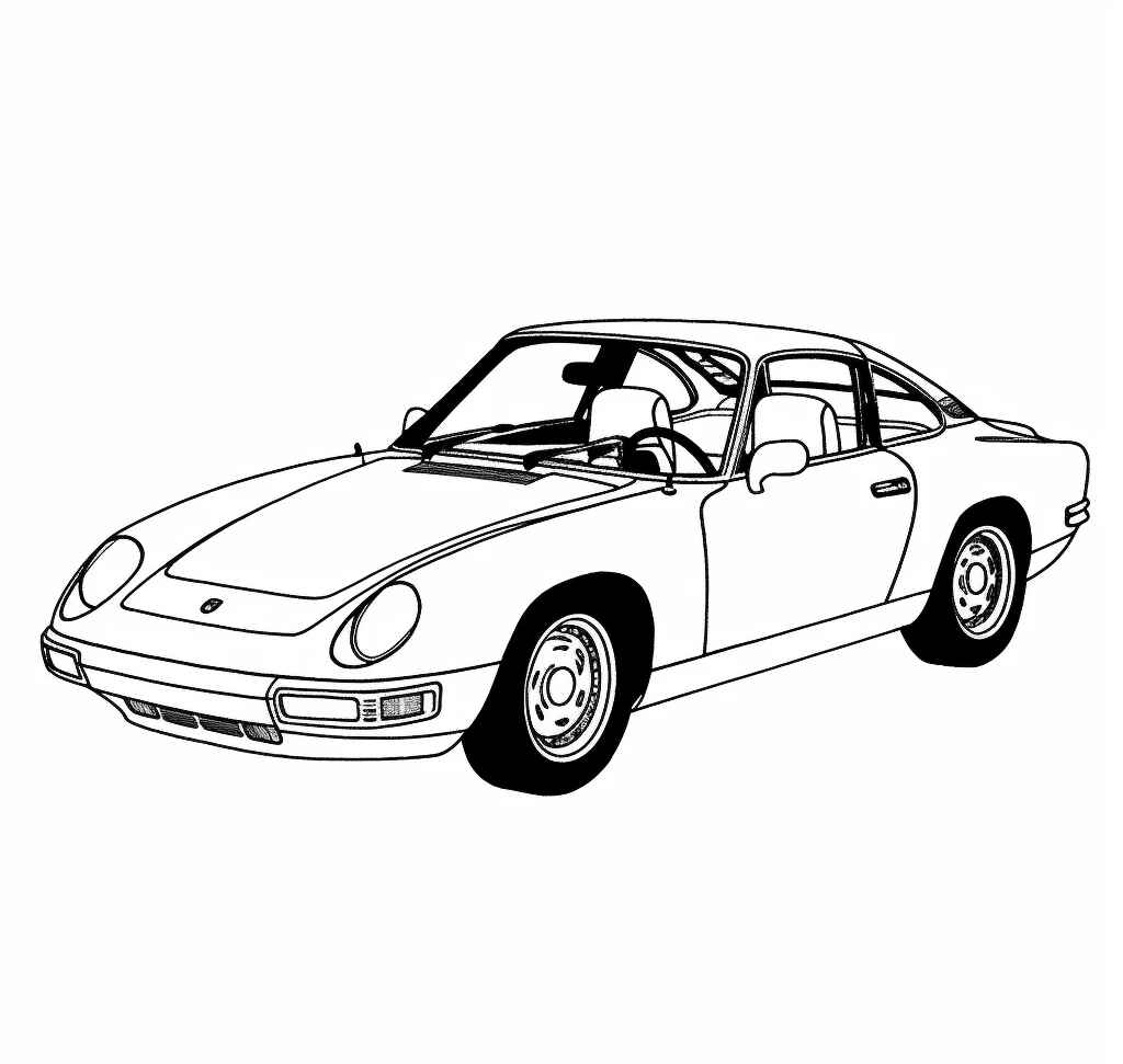 Desenho de Porsche Desenho Colorir Imprimir 58