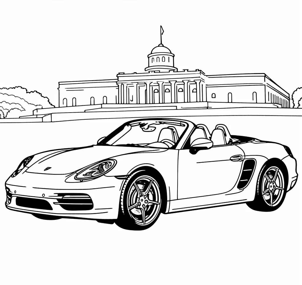 Desenho de Porsche Desenho Colorir Imprimir 60
