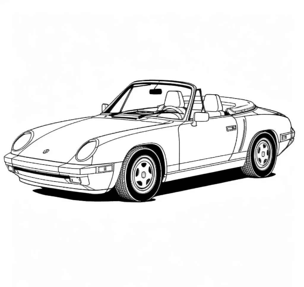 Desenho de Porsche Desenho Colorir Imprimir 62