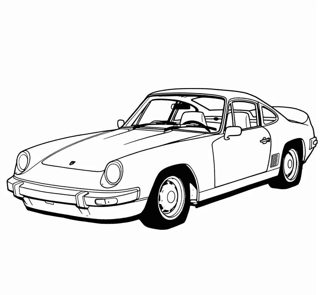 Desenho de Porsche Desenho Colorir Imprimir 63