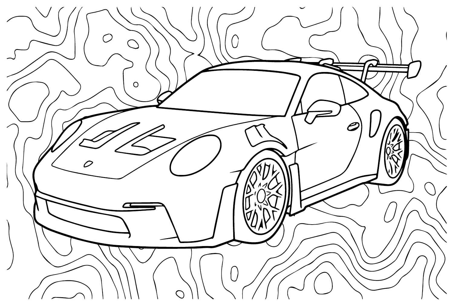 Desenho de Porsche Desenho Colorir Imprimir 65