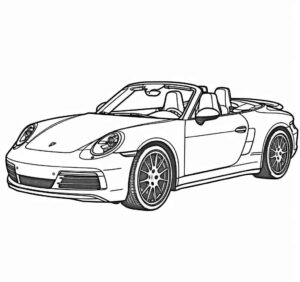 Desenho de Porsche Desenho Colorir Imprimir 66