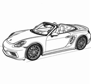 Desenho de Porsche Desenho Colorir Imprimir 67