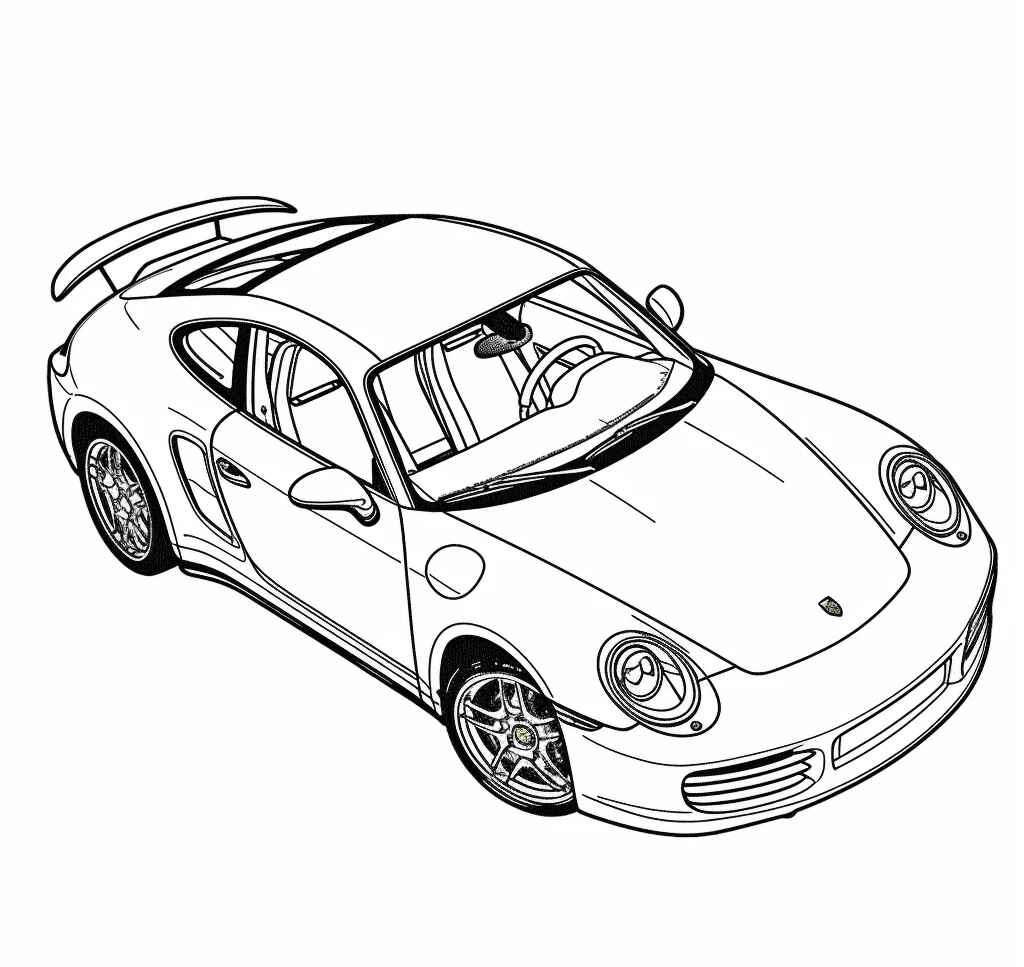 Desenho de Porsche Desenho Colorir Imprimir 68