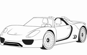 Desenho de Porsche Desenho Colorir Imprimir 71