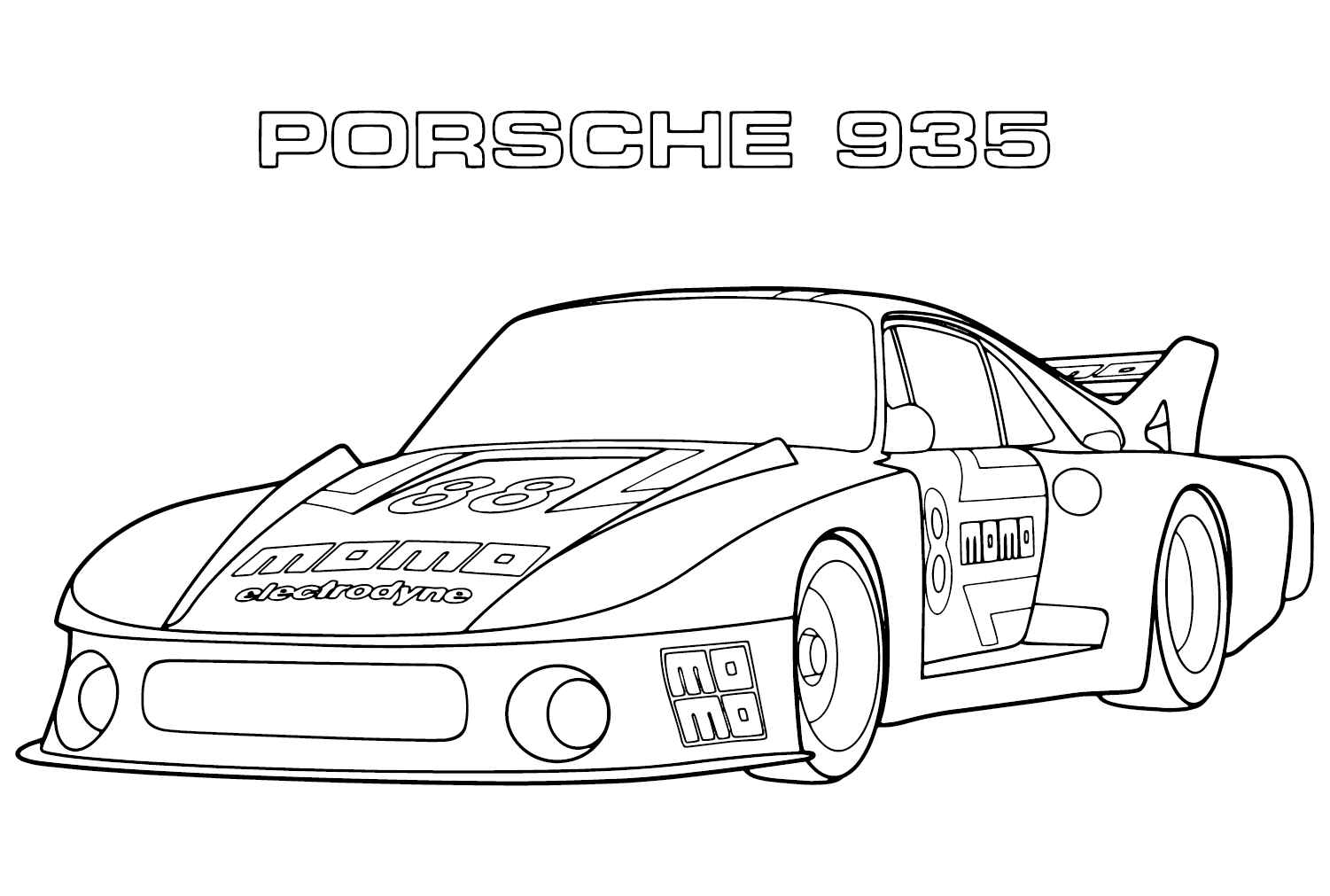 Desenho de Porsche Desenho Colorir Imprimir 72