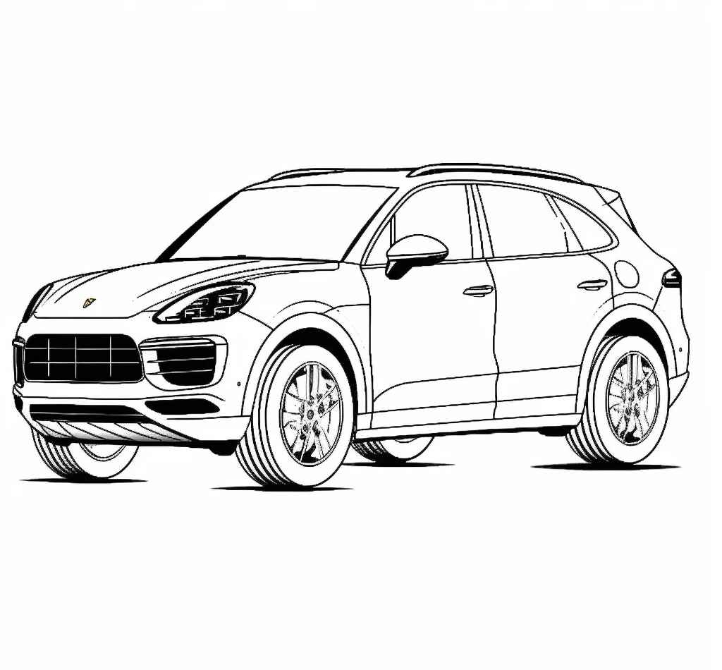 Desenho de Porsche Desenho Colorir Imprimir 73