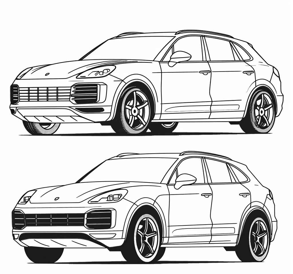 Desenho de Porsche Desenho Colorir Imprimir 74