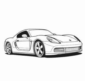 Desenho de Porsche Desenho Colorir Imprimir 76
