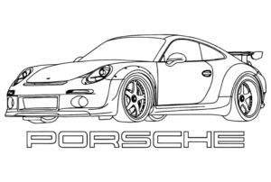Desenho de Porsche Desenho Colorir Imprimir 77