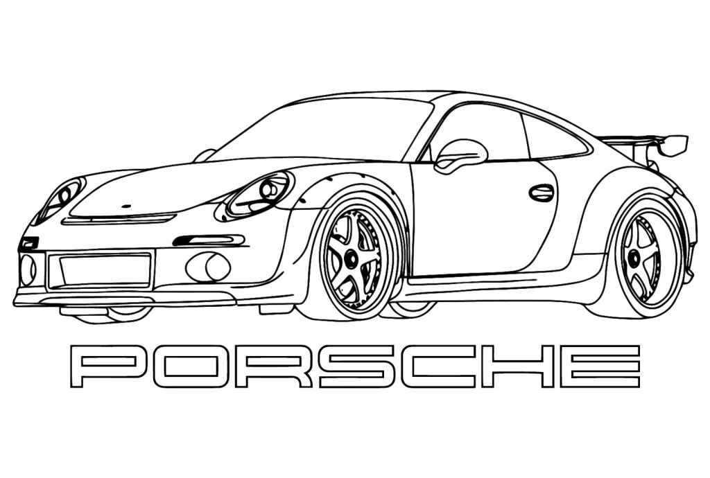 Desenho de Porsche Desenho Colorir Imprimir 77