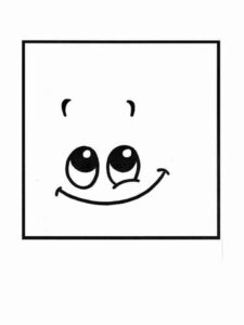 Desenho de Quadrado Desenho Colorir Imprimir 01