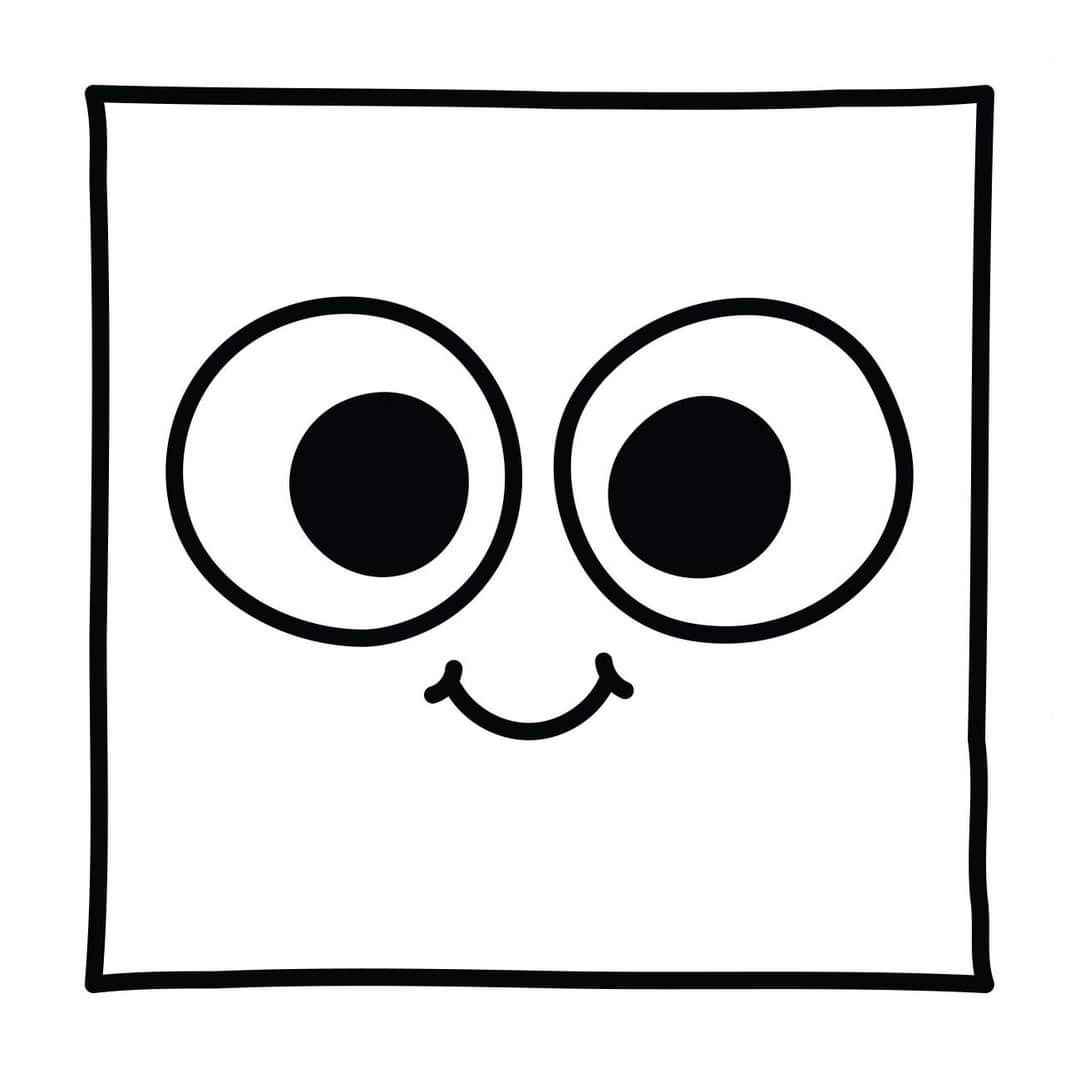 Desenho de Quadrado Desenho Colorir Imprimir 07