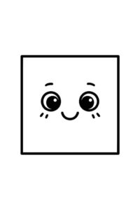 Desenho de Quadrado Desenho Colorir Imprimir 09