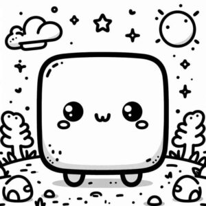 Desenho de Quadrado Desenho Colorir Imprimir 13