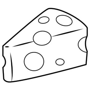 Desenho de Queijo Desenho Colorir Imprimir 02