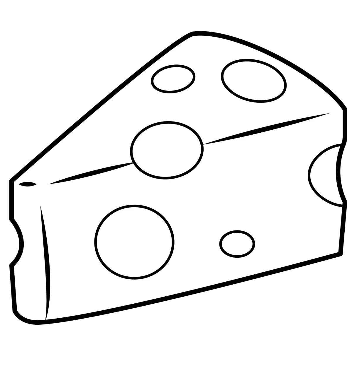 Desenho de Queijo Desenho Colorir Imprimir 02