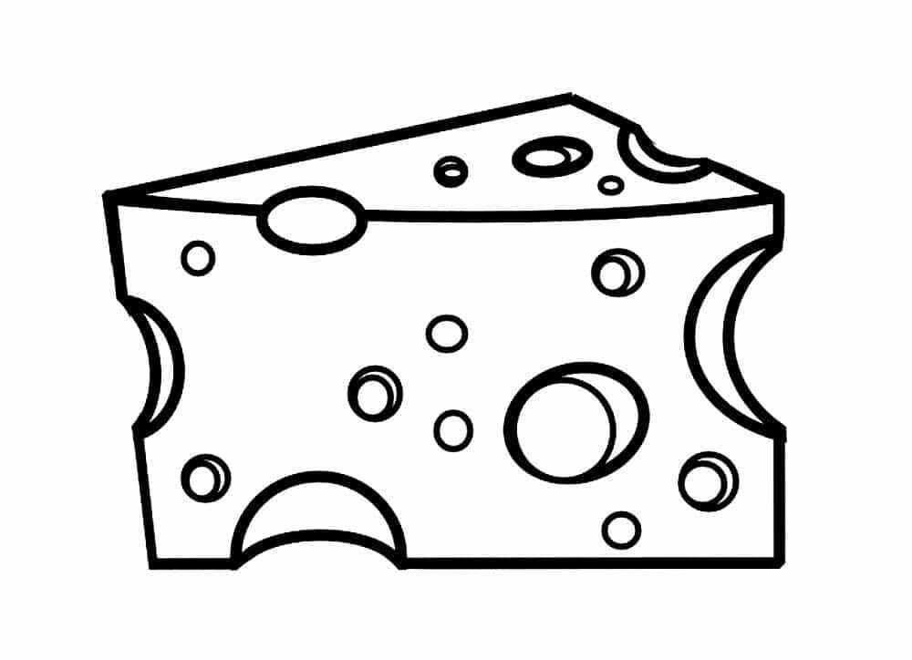 Desenho de Queijo Desenho Colorir Imprimir 12