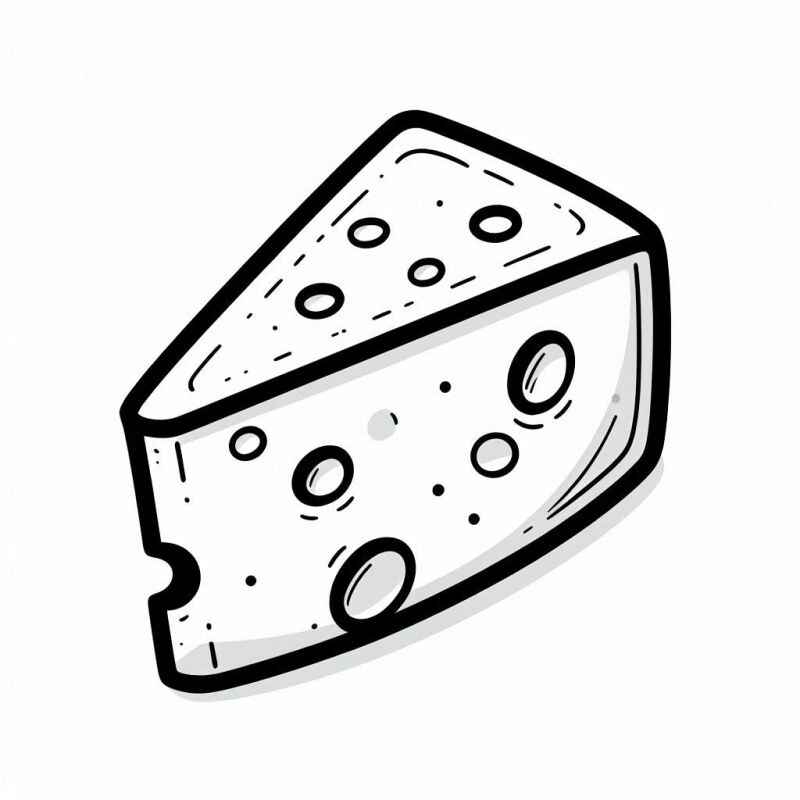 Desenho de Queijo Desenho Colorir Imprimir 13