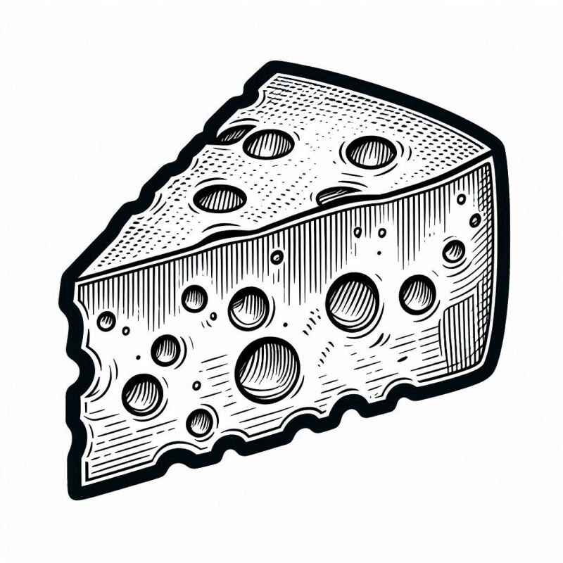 Desenho de Queijo Desenho Colorir Imprimir 15