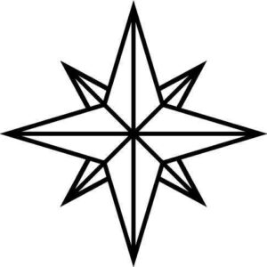 Desenho de Rosa Dos Ventos Desenho Colorir Imprimir 03