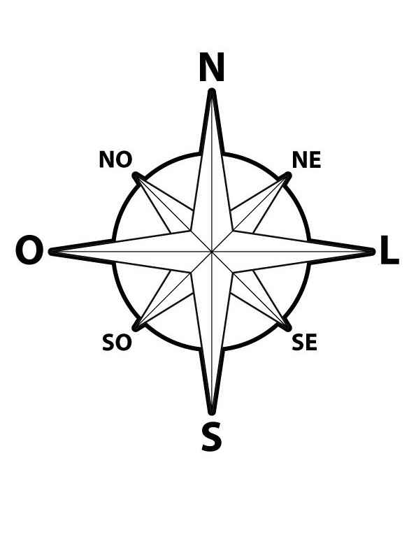 Desenho de Rosa Dos Ventos Desenho Colorir Imprimir 04