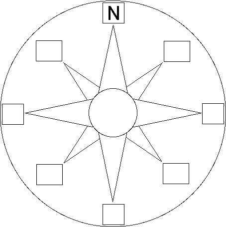 Desenho de Rosa Dos Ventos Desenho Colorir Imprimir 10