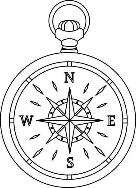 Desenho de Rosa Dos Ventos Desenho Colorir Imprimir 16