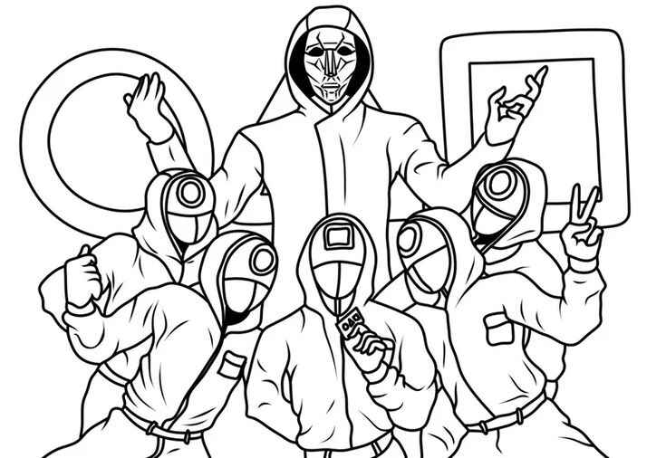 Desenho de Round 6 Desenho Colorir Imprimir 09