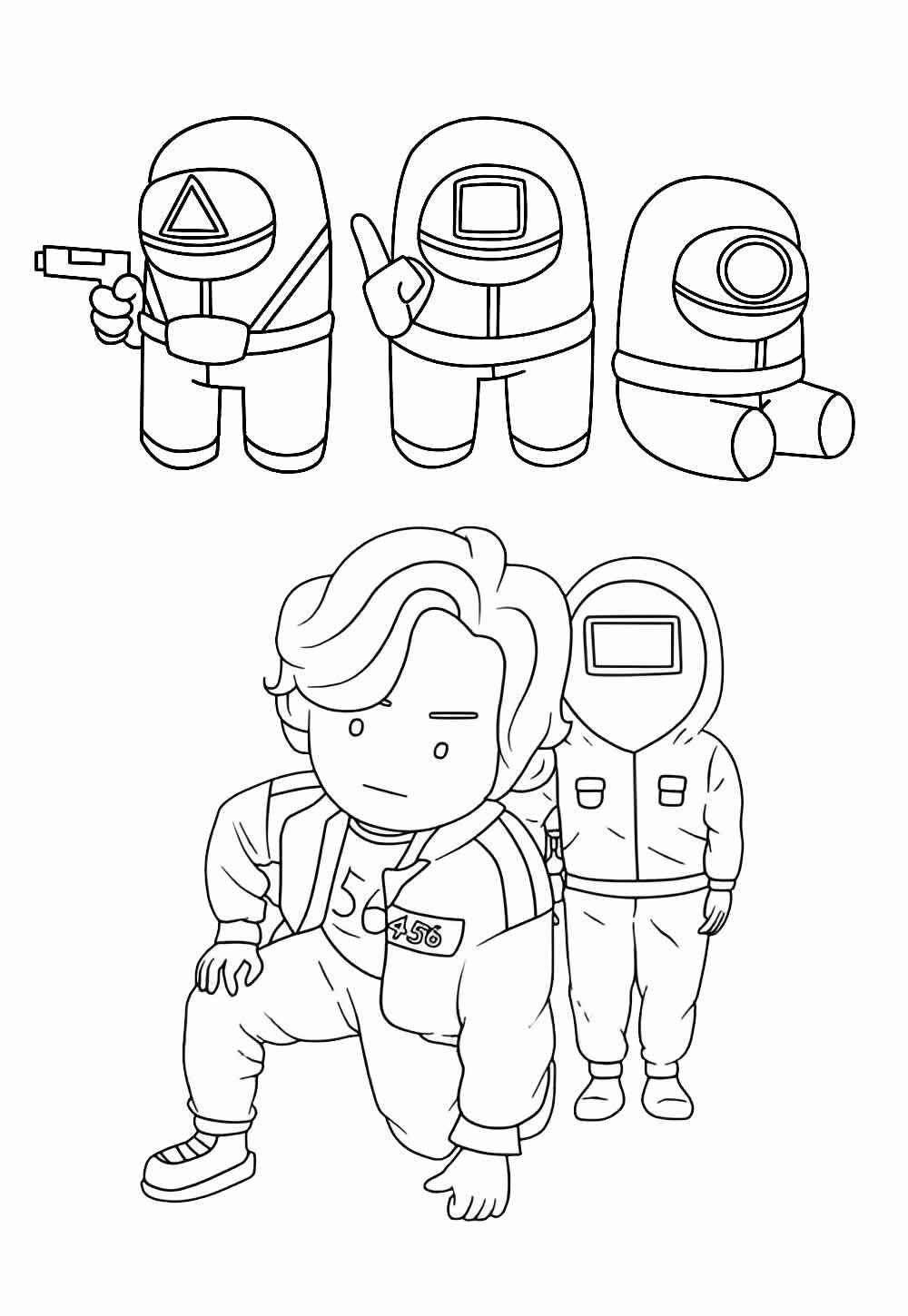 Desenho de Round 6 Desenho Colorir Imprimir 28