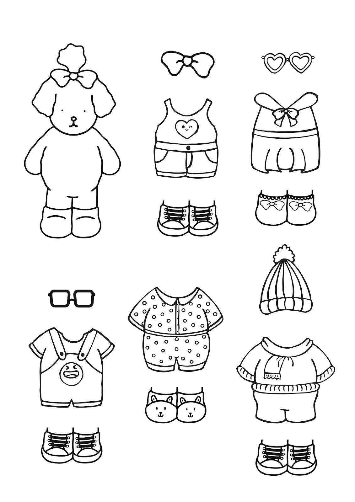 Desenho de Roupas Desenho Colorir Imprimir 06