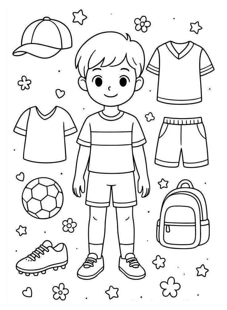 Desenho de Roupas Desenho Colorir Imprimir 16