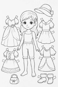 Desenho de Roupas Desenho Colorir Imprimir 18