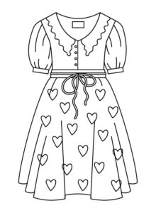 Desenho de Roupas Desenho Colorir Imprimir 24