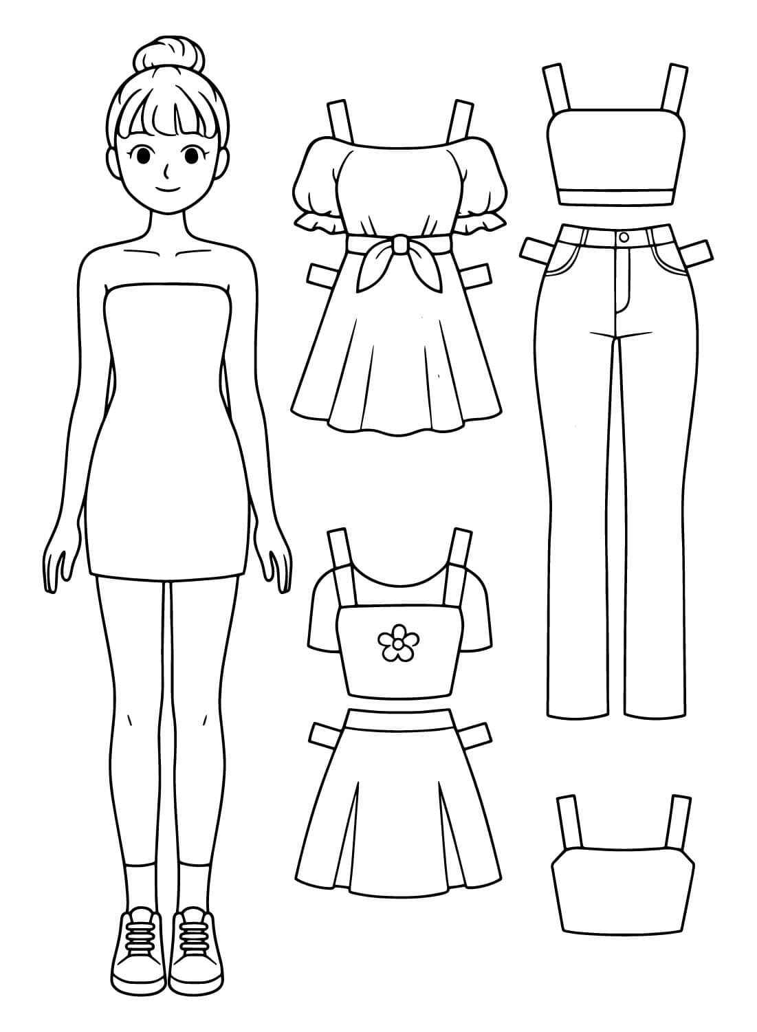 Desenho de Roupas Desenho Colorir Imprimir 32