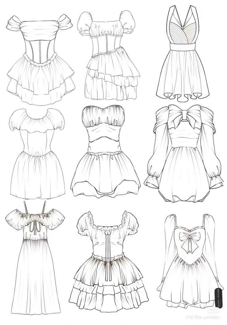 Desenho de Roupas Desenho Colorir Imprimir 34