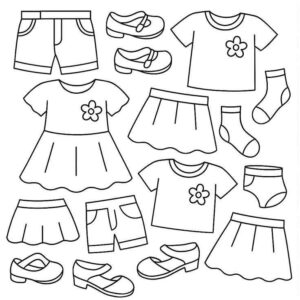 Desenho de Roupas Desenho Colorir Imprimir 40