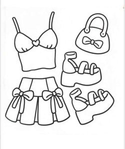 Desenho de Roupas Desenho Colorir Imprimir 43
