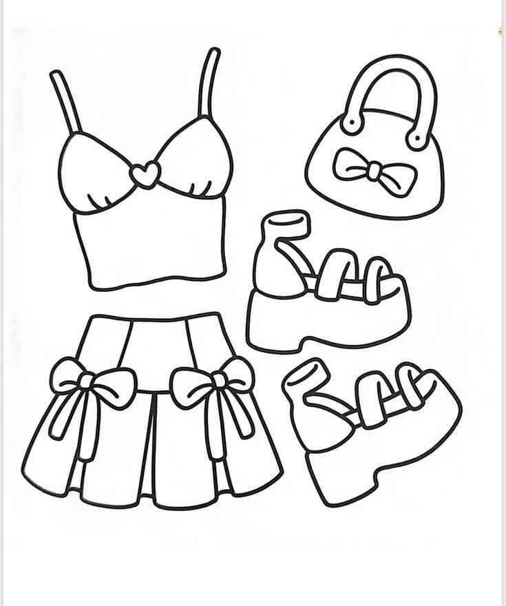 Desenho de Roupas Desenho Colorir Imprimir 43