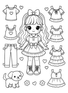 Desenho de Roupas Desenho Colorir Imprimir 44