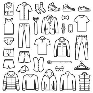 Desenho de Roupas Desenho Colorir Imprimir 45