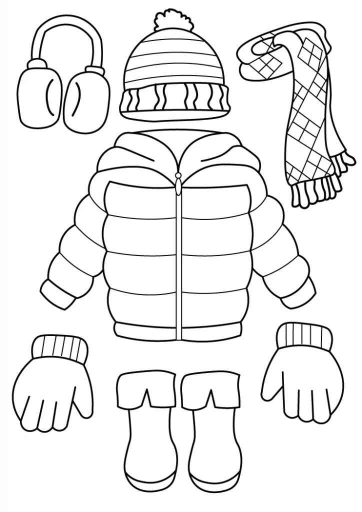 Desenho de Roupas Desenho Colorir Imprimir 47