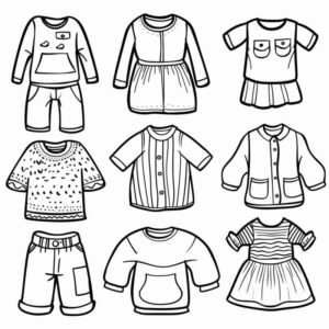 Desenho de Roupas Desenho Colorir Imprimir 49