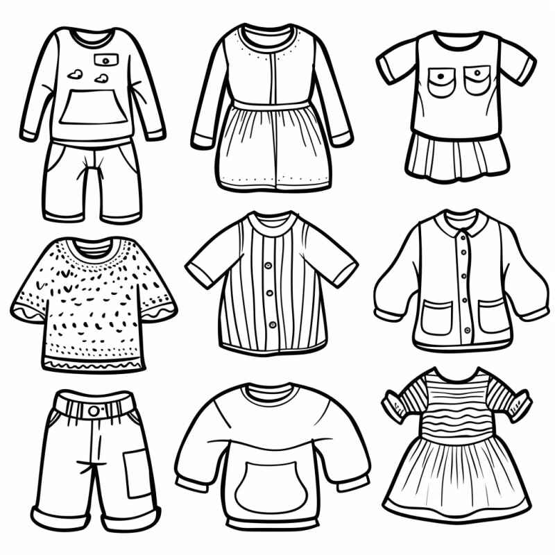 Desenho de Roupas Desenho Colorir Imprimir 49