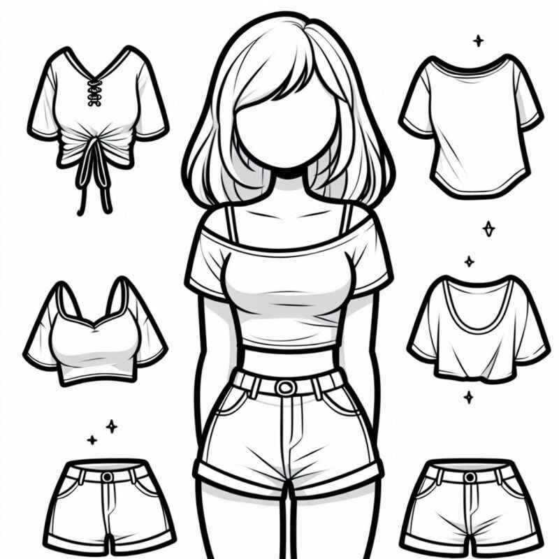 Desenho de Roupas Desenho Colorir Imprimir 50