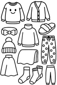 Desenho de Roupas Desenho Colorir Imprimir 53