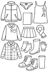 Desenho de Roupas Desenho Colorir Imprimir 54