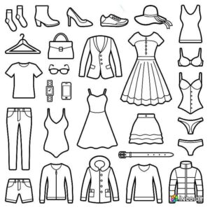Desenho de Roupas Desenho Colorir Imprimir 55
